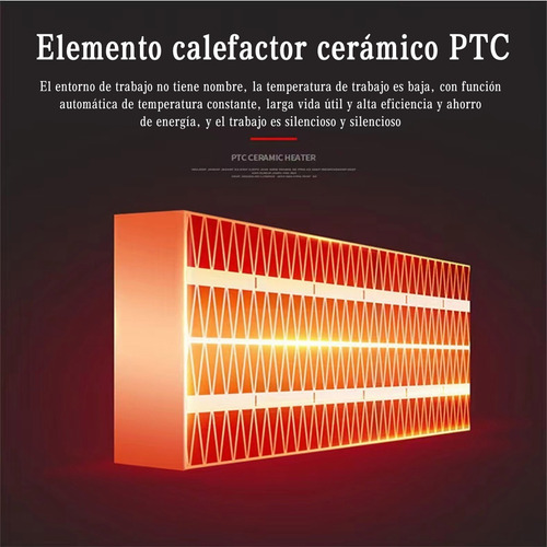 Imagen 7 de 7 de Estufa Calefactor Eléctrica 500w Bajo Consumo Termoventilado