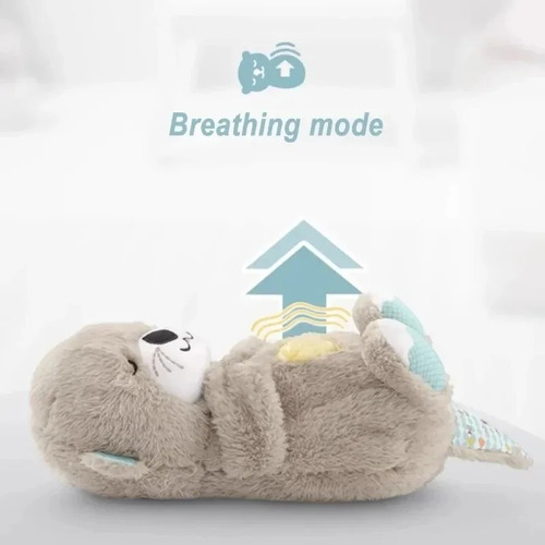 Peluche De Nutria Que Respira Con Sonidos Para Dormir