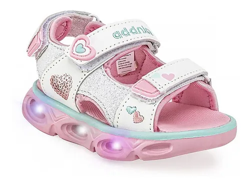 Sandalias Con Luces Led Addnice Ni as Ajuste Velcro Cuot