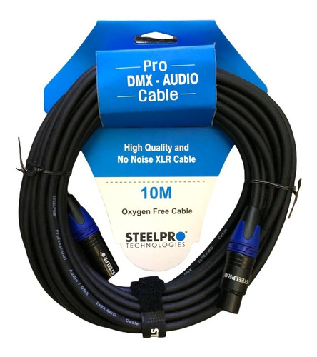 Cable Steelpro Xlr 10m Plus Cannon Jack Cannon Dmx