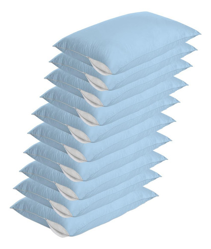 Capa Travesseiro Azul 10 Unidades - Vida Pratika