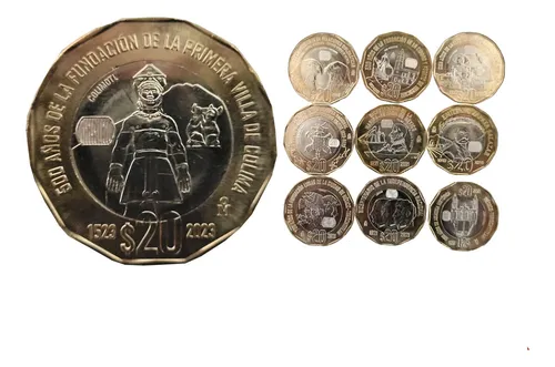 comprar 10 Monedas Colima 500 Años De La Fundación Colecc