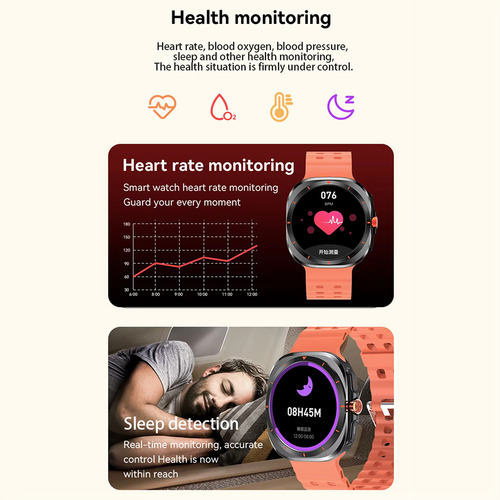 Nuevo Reloj Inteligente Talk Hd Amoled Para Juegos Casuales