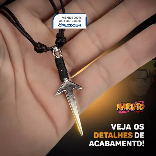 Colar Cordão Ajustável Kunai Minato Naruto Anime / Geek / Série / Desenho /  Filme / Netflix