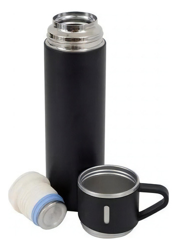 Termo Acero Discovery 500 Ml Termico Frío Calor Mate Cafe Negro