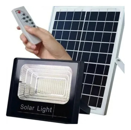 Foco Solar 300 Watts Panel Solar Separado+control Remoto
