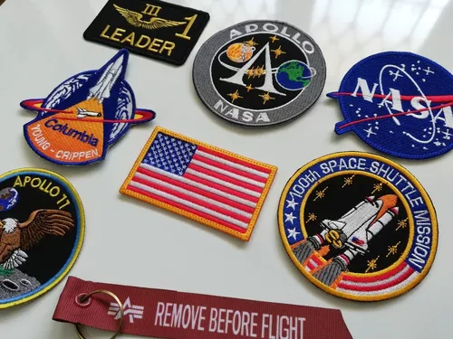 Kit Parches Y Escudos Bordados Nasa Alpha Astronauta Usa