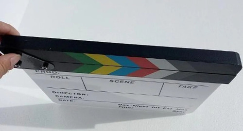 Claqueta Director Pizarra Blanca Español Cine Accion Escena Veoquiero