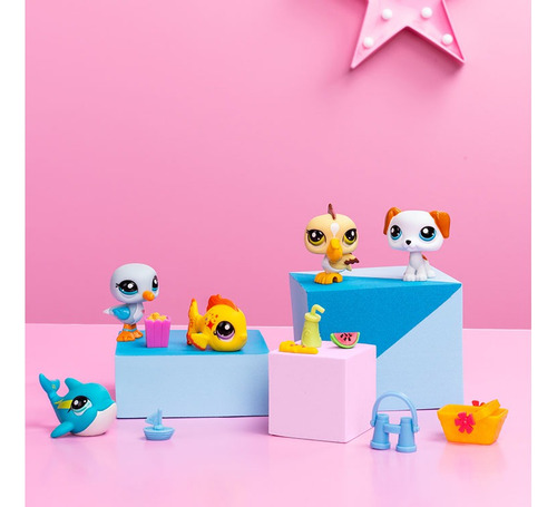 Littlest Pet Shop 5 Pack Playa Mascotas Coleccionables