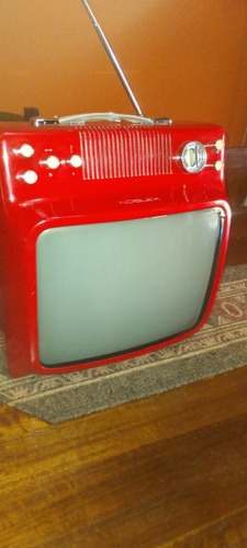 Antiguo Tv Noblex Rojo Nt320c Decoración/a Reparar