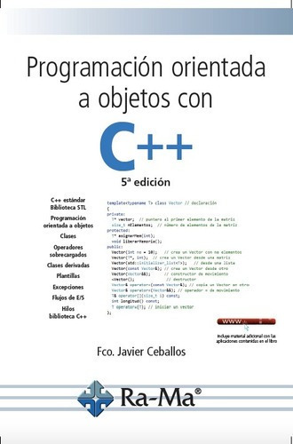 Libro Técnico Programación Orientada A Objetos Con C++. 5ªed