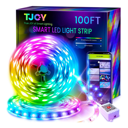 Tjoy - Tira De Luces Led Inteligentes Para Habitación, Compa