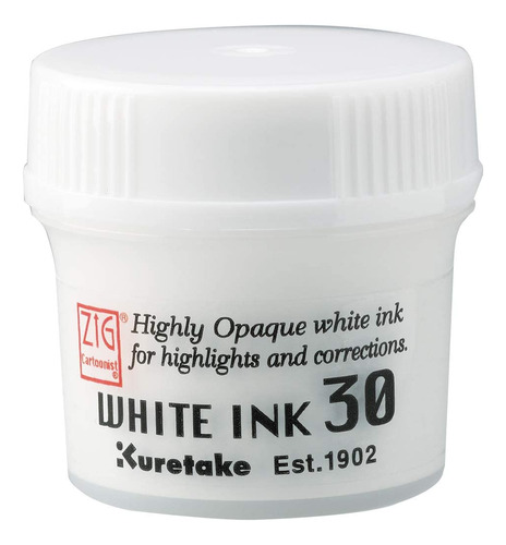 Kuretake Zig Cartoonist Blanco Tinta 1.0 Fl Oz  Para Pluma 