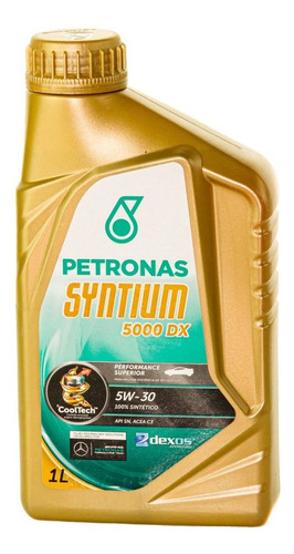Aceite 5w30 Sintético Petronas Syntium 5000 Dx 1 Lt