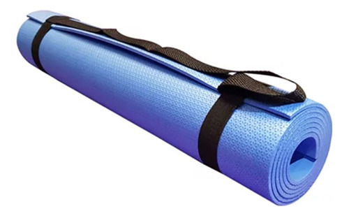 Tapete Eva Para Yoga 170x60 Pratica Meditação Fisioterapia Cor Azul