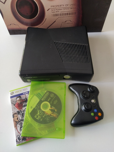 Xbox 360 Slim Original + Joystick + 2 Juegos + Fuente 220v