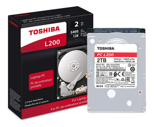 Disco Duro Interno Toshiba 2tb 2.5 5400rpm Sata3 2,5 | Cuotas sin interés