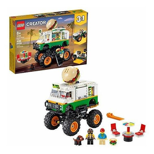 Lego Creator 3in1 Monster Burger Truck 31104 Kit