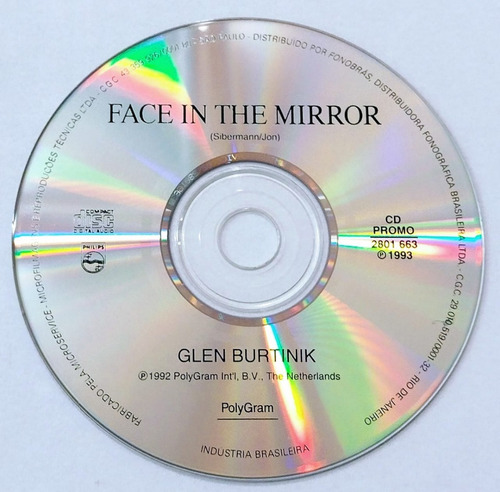 Cd Single Glen Burtnick Face In The Mirror Promo