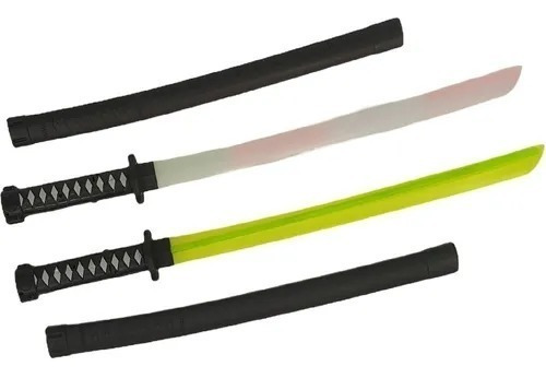 3 Katanas Espada Ninja Con Luz Led Y Sonido Juguete Niños