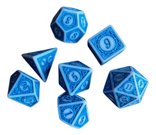 3 X 7 Uds Dados De Juego De Dados De Varios Lados Compatible