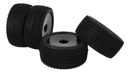 Neumático Negro Negro Para Mjx Rc Hyper Go 4 Piezas 1/10 Off