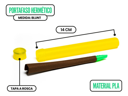 Imagen 2 de 10 de Portafasos Hermetic Pro - Medida Blunt