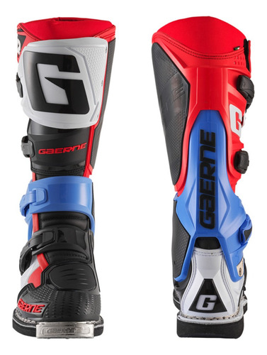 Bota Gaerne Cross Sg 12 - Realm - Azul/vermelho/branco