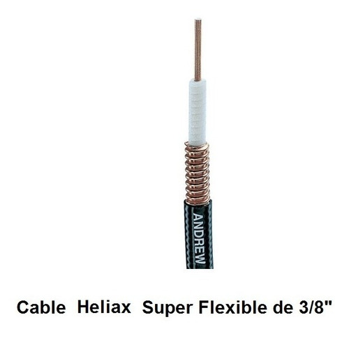 Cable Heliax Super Flexible De 3/8 