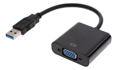 Usb3.0 A Vga Adaptador Multi-monitor Convertidor De Negro