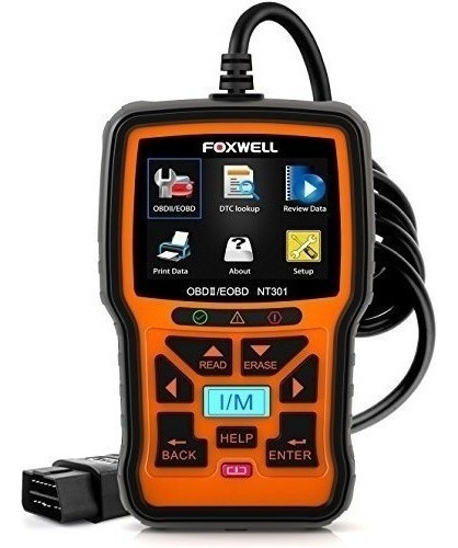 Foxwell Nt301 Coche Obd2 Escaner De Codigo De Verificacion U