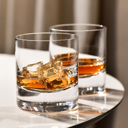 Set De Whisky 1 Botellon + 4 Vasos Cristal Krosno Sterling