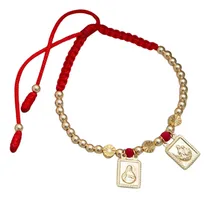 Comprar Pulsera Tobillera Tejida Oro Laminado 18k Om Joyería