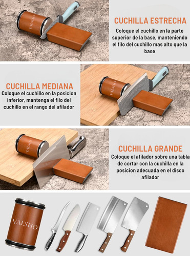 Afilador De Cuchillos Profesional De Diamante Marrón Oscuro
