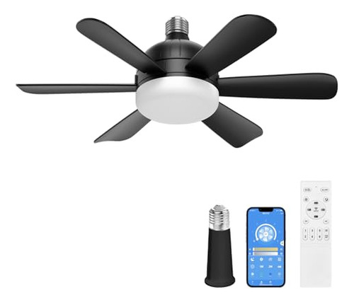Ventilador De Techo Moderno De 18 PuLG Con Luz Led Y Control
