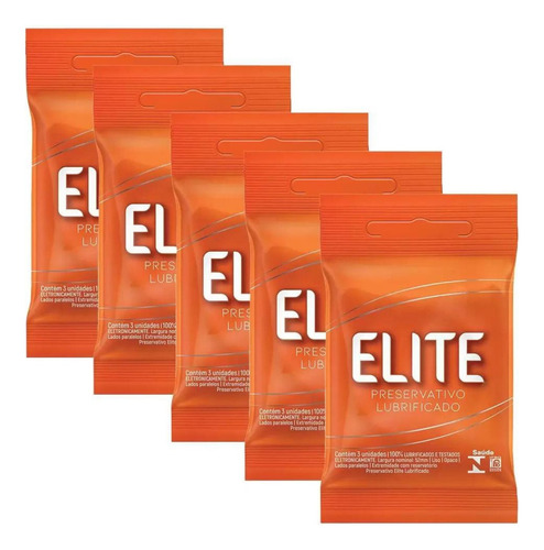 Kit Preservativo Elite Com 15 Unidades
