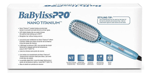 Pala Térmica Brush Babylisspro Nano Titanium, 1 Unidad