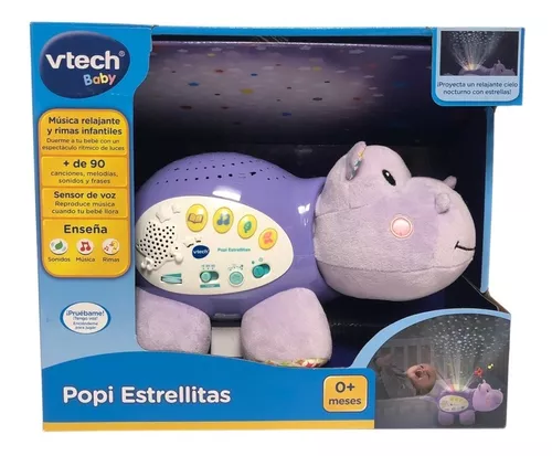 Osito Proyector Vtech Popi Estrellitas Luz Música Y Sonido