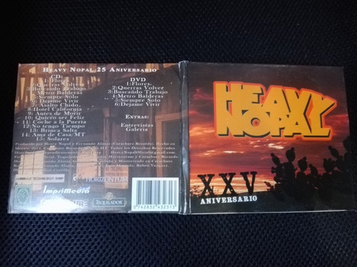 Heavy Nopal Xxv Aniversario Cd + Dvd