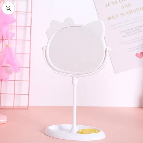 Espejo De Mesa Hello Kitty Doble Cara Sanrio Original 