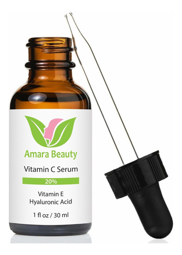 Serum Con Vitamina C Amara Organics Para Rostro 20% Con Ácid