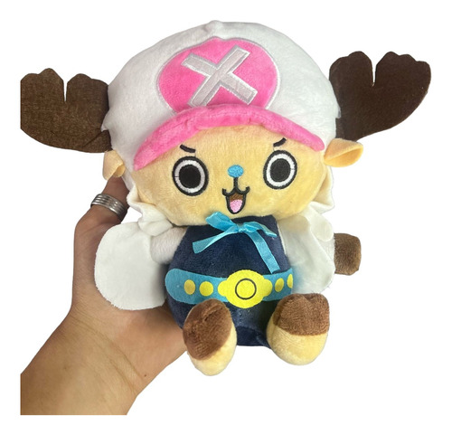 Peluche Chopper Gorro Blanco 19cm - One Piece