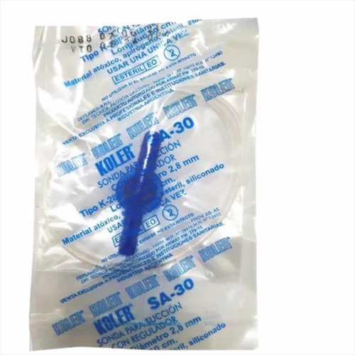 Sonda De Aspiración Koler K30 Con Regulador X 100