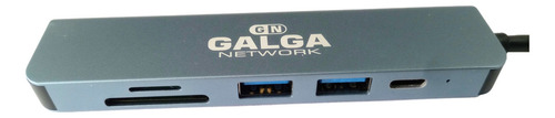 Adaptador Hub Multipuerto 6 En 1 Tipo C Hdmi Mac Pc Android