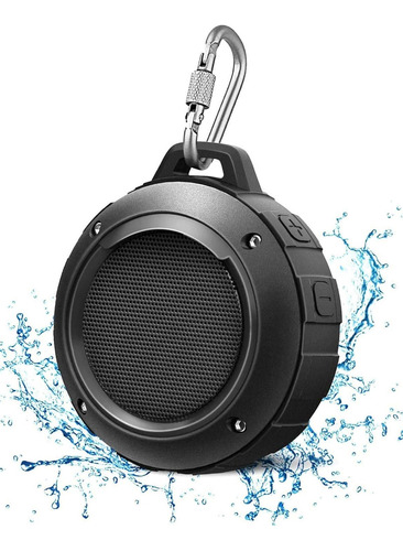 Kunodi - Bocina Bluetooth Resistente Al Agua, Para Exteriore Color Negro 110v