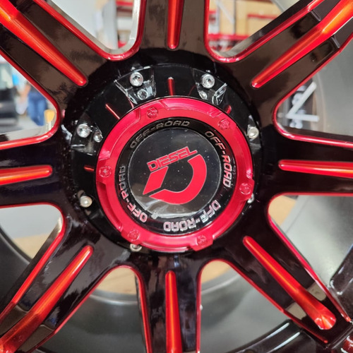 Roda Diesel Off Road Aro 20 Tala 10 - 6x139.7 Offset -12 Cor Preto