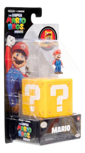 Super Mario Bros Pelicula Figura Mario Con Block De Pregunta