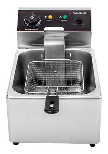 Freidora industrial Turboblender TB-FR6V1 6L acero inoxidable 220V