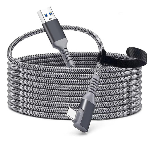 Cable Usb A Tipo C Gen 3.2 5 Metros 5 Gbps 4k Color Gris