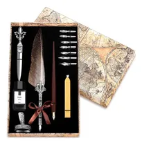 Comprar Juego De Tinta Para Pluma Vintage, Pluma De Pluma Con Pluma 